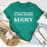 A Girl Named Lucky Tee From Peachy Sunday