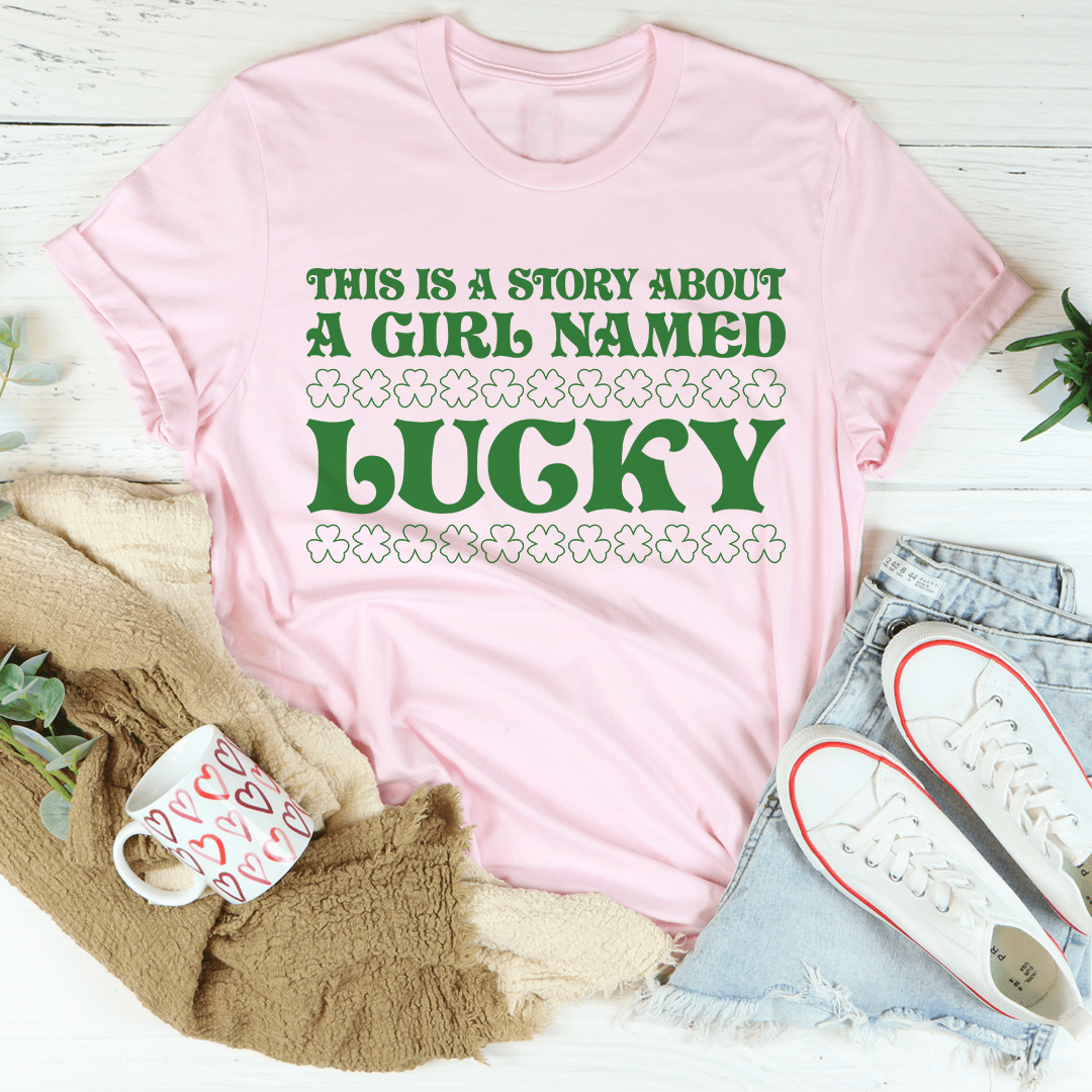 A Girl Named Lucky Tee From Peachy Sunday