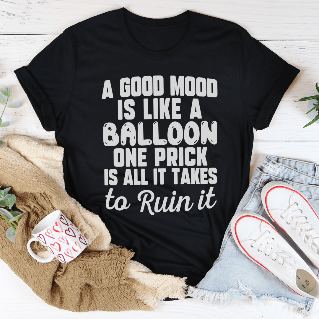 A Good Mood Is Like A Balloon Tee From Peachy Sunday