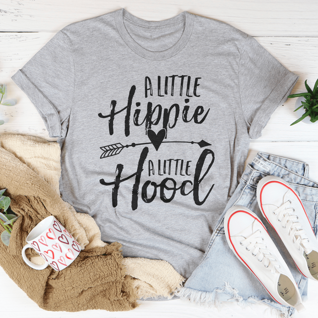 A little hippie a little hood Tee From Peachy Sunday