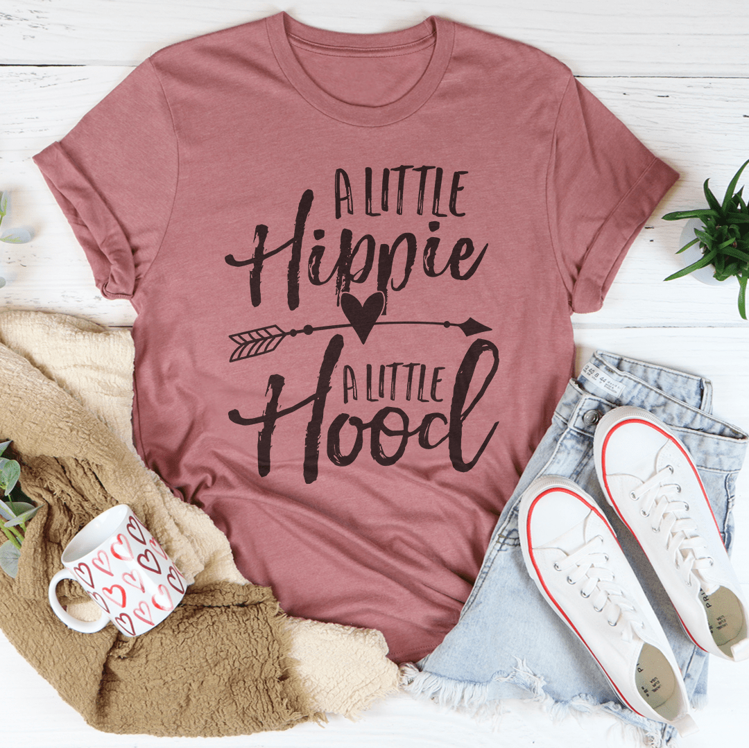 A little hippie a little hood Tee From Peachy Sunday