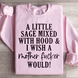 A Little Sage Mixed With Hood Sweatshirt From Peachy Sunday