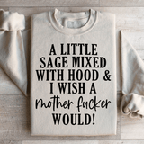 A Little Sage Mixed With Hood Sweatshirt From Peachy Sunday