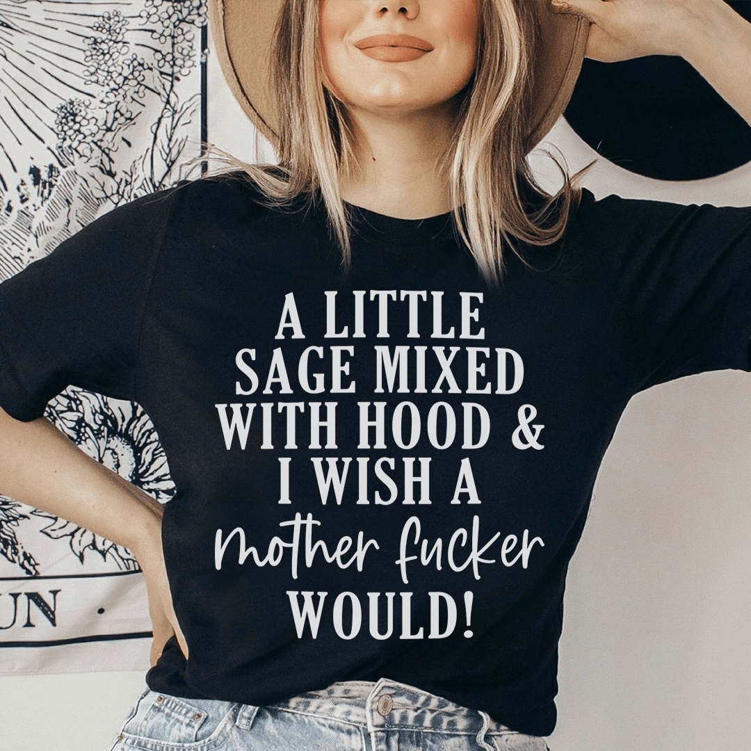 A Little Sage Mixed With Hood Tee From Peachy Sunday