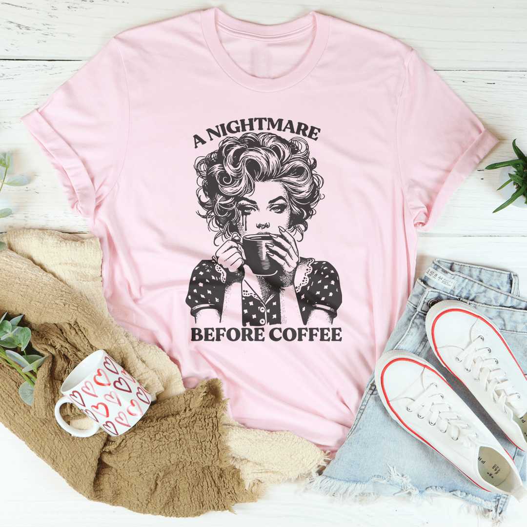 A Nightmare Before Coffee Tee From Peachy Sunday