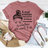A Real Woman Tee From Peachy Sunday