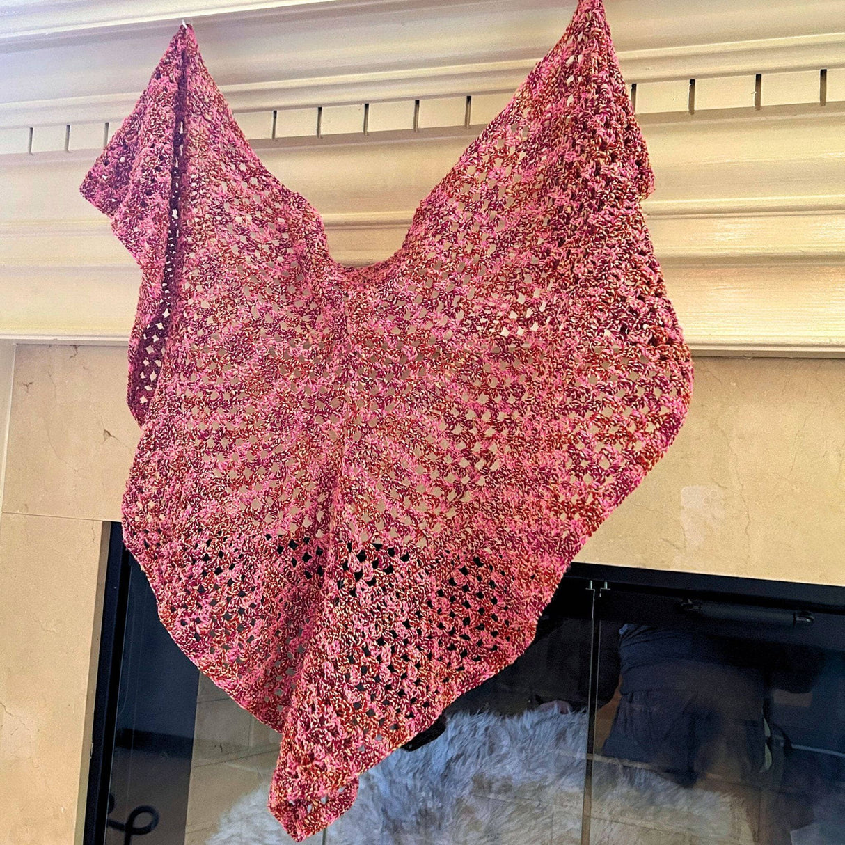 A Walk in the Garden Shawl Crochet Pattern from Darn Good Yarn
