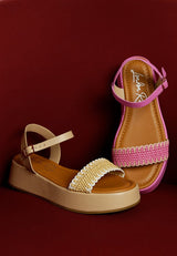 Anglong Raffia Flatform Sandals from My Pampered Life Seattle