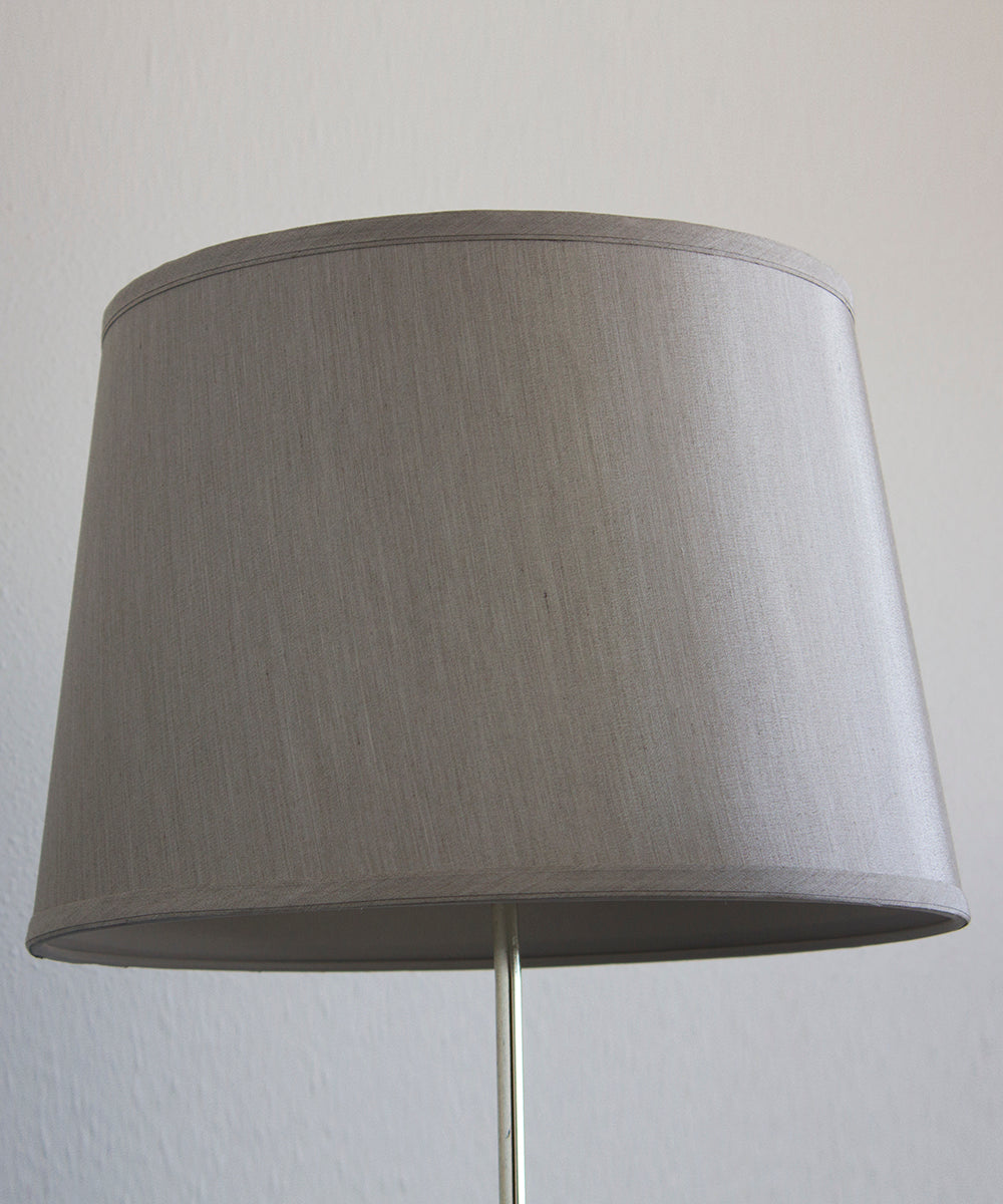 Silver 16"W x 11"H Grey Hard Back Lamp Shade From LampsUSA