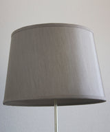 Silver 16"W x 11"H Grey Hard Back Lamp Shade From LampsUSA