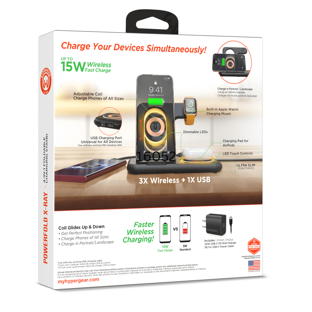 HyperGear 4 in 1 Wireless Charging Stand from Jupiter Gear Home