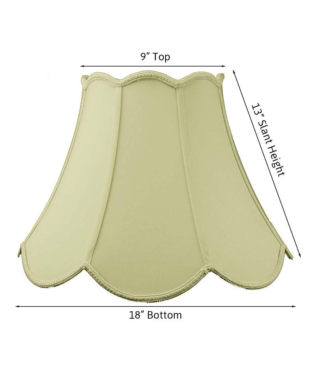 Scalloped Bell Lamp Shade Eggshell from LampsUSA