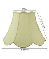 Scalloped Bell Lamp Shade Eggshell from LampsUSA