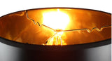 Hardback Shallow Drum Lamp Shade Black 12"W x 8"H from LampsUSA