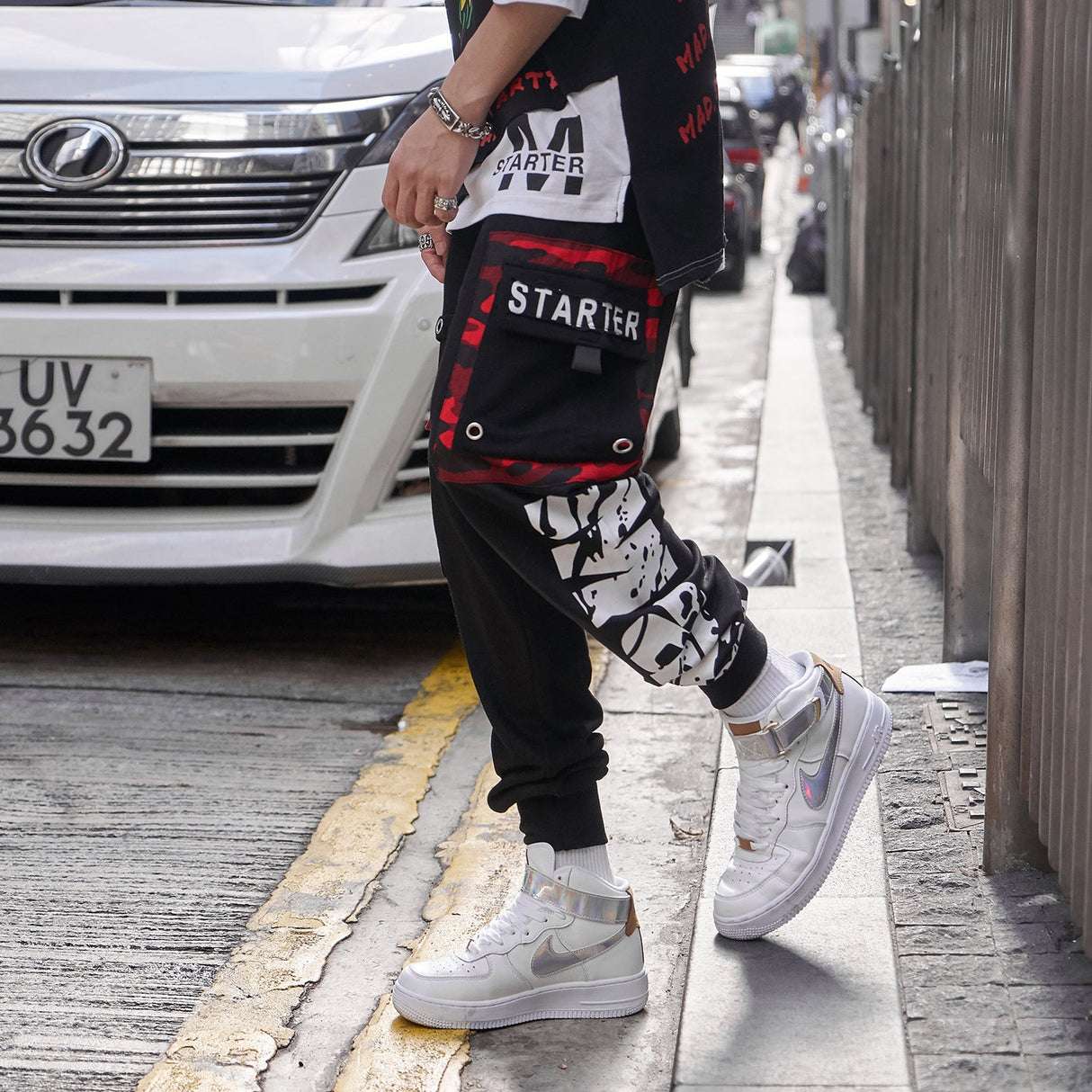 Starting Member Patchwork Jogger Pants  From Niepce Inc