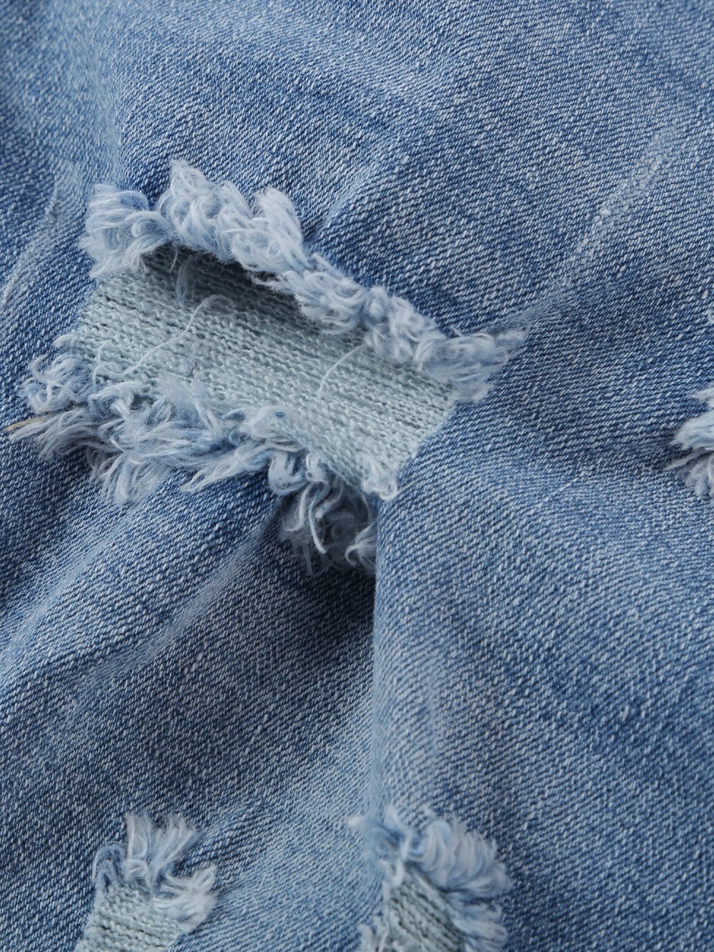 American Flag Print Denim Shorts with Lace Detail from MsDressly