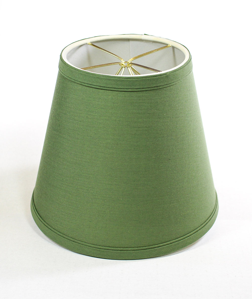 Empire Linen 8"W x 7"H Edison Clip On Lamp Shade Kale Green from LampsUSA