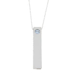 Created Aquamarine Fashion Pendants Sterling Silver from Bids.com