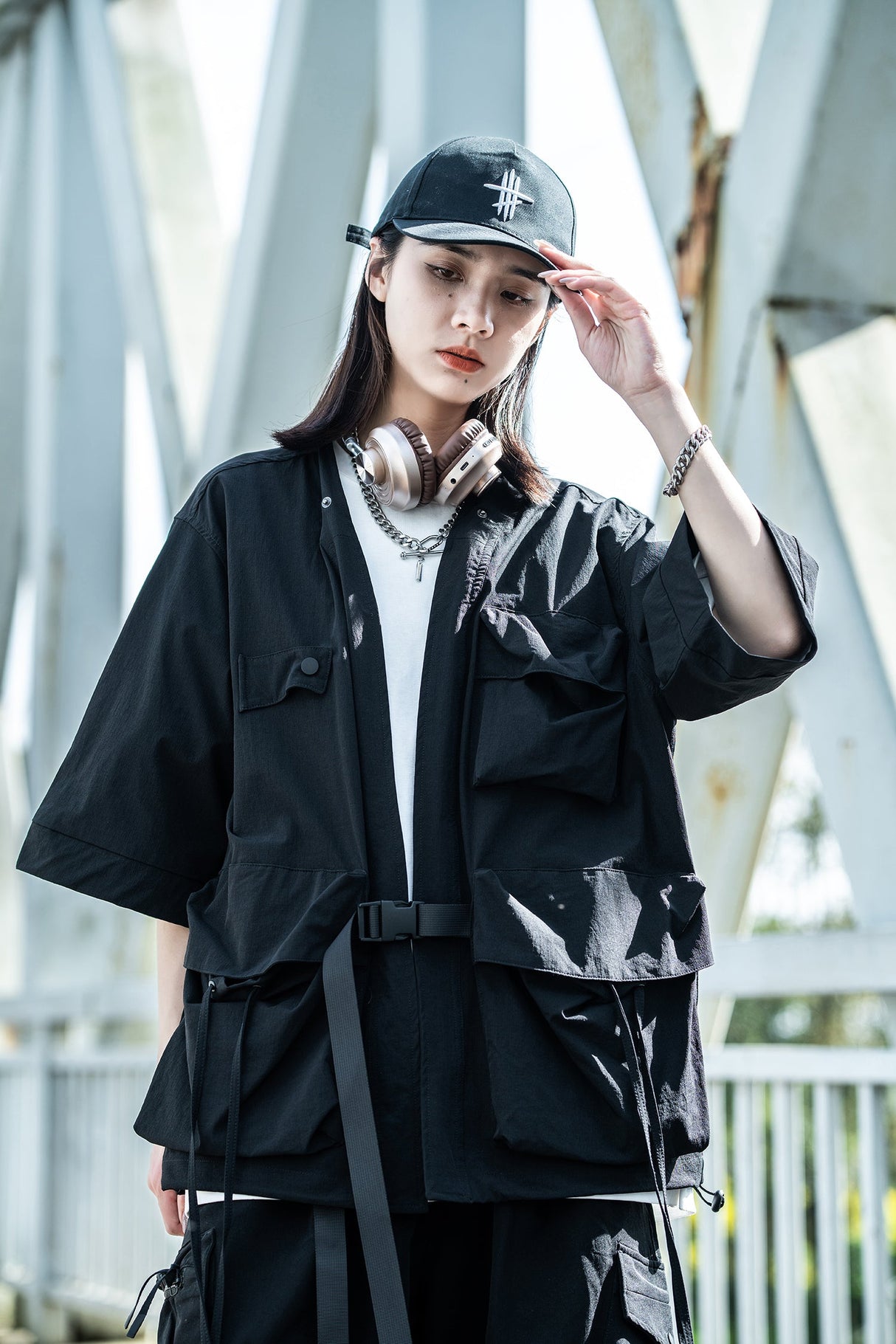 Dusk X2 Hooded Kimono Jacket From Niepce Inc