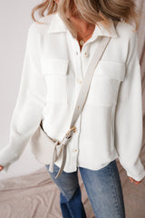 Lilith Corduroy Buttoned Long Sleeve Jacket from Threaded Pear