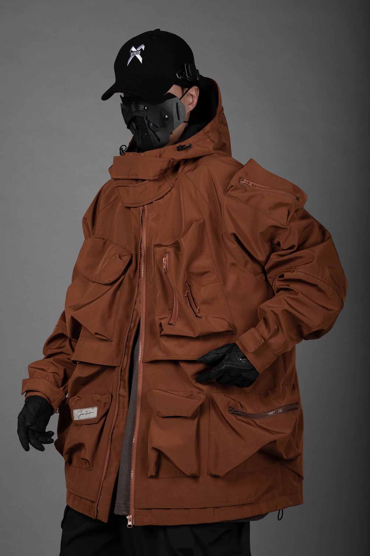 J25 Brown Storage X Tech Jacket from Niepce Inc