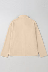 Lilith Corduroy Buttoned Long Sleeve Jacket from Threaded Pear