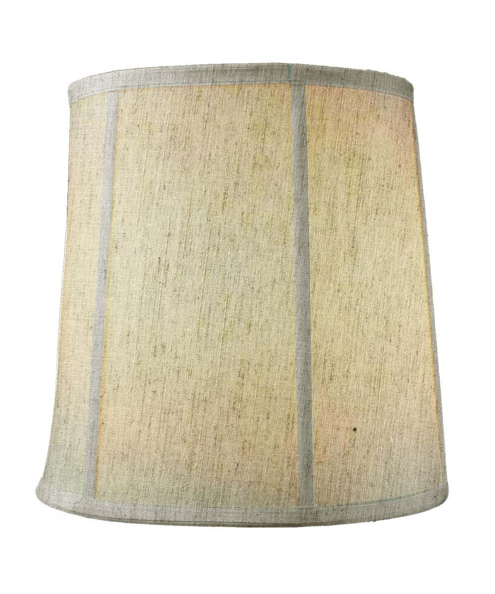 Tall 14"x16"x17" Drum Lampshade Textured Oatmeal Fabric, Large Softback Cylinder for Tall Table Lamps From LampsUSA