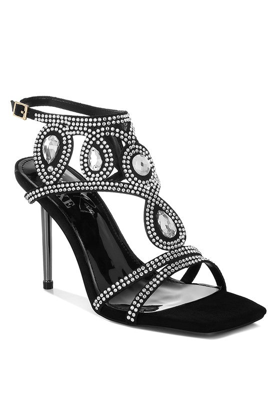 Fialka Diamante & Rhinestones Stiletto Sandals from My Pampered Life Seattle