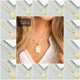 Classy Pendant Talia Initial Gold Letter Necklace from My Pampered Life Seattle