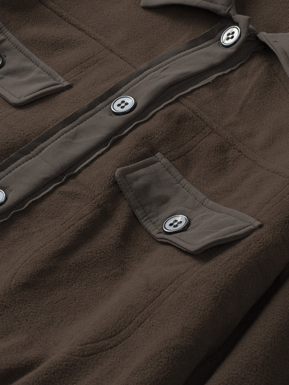 Autumn Brown Fleece Jacket from MsDressly