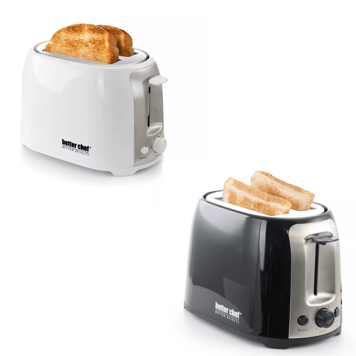 Better Chef Deluxe Cool Touch Wide-Slot 2-Slice Toaster with Stainless Accents from Jupiter Gear Home