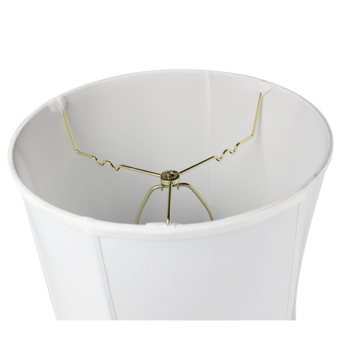 Large 14"x16"x17" Drum Lampshade White Shantung, Large Cylinder Replacement Lamp Shade for Tall Table Lamps from LampsUSA