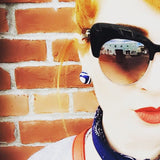 Aqua Blue Large Gumdrop Stud Earrings from Leetie Lovendale