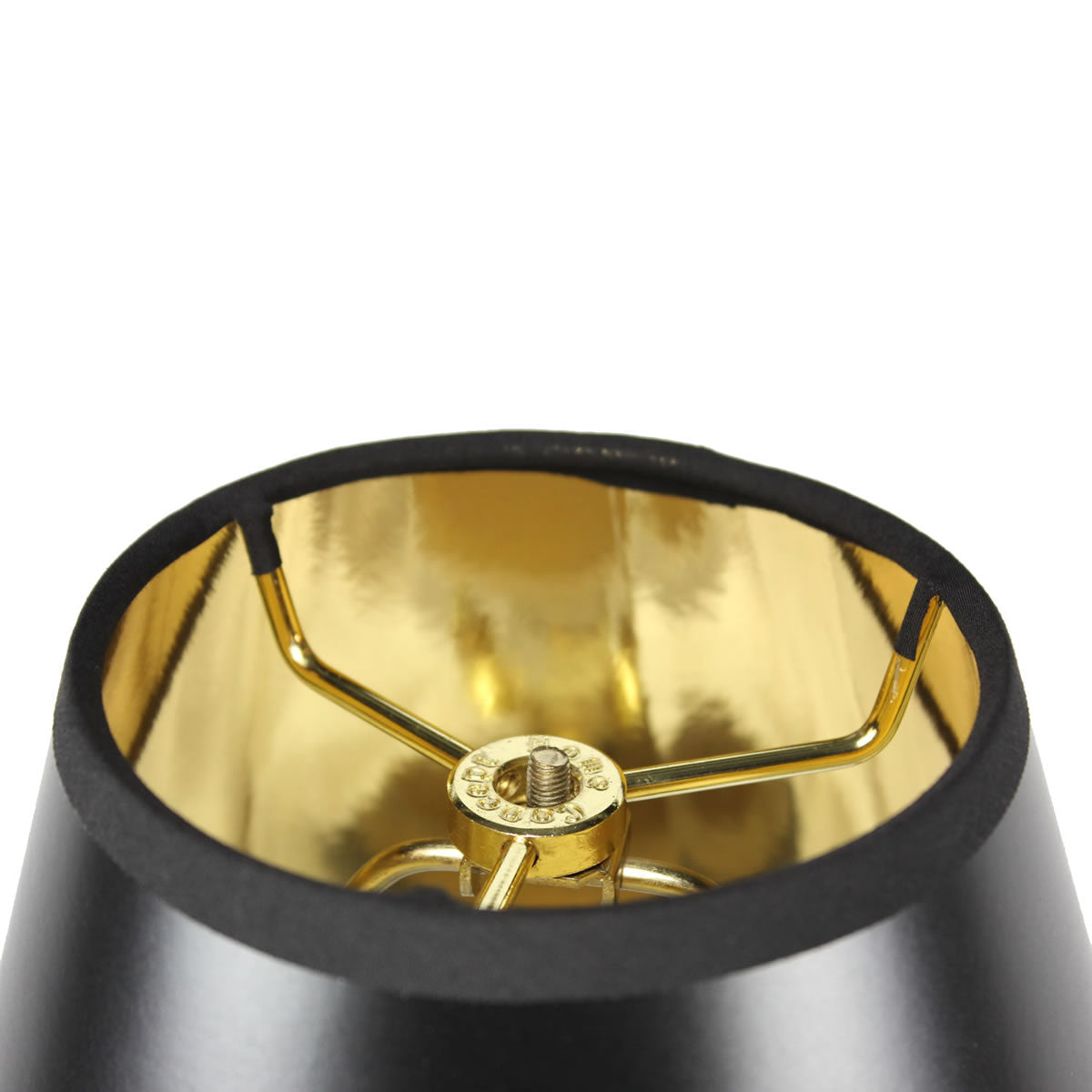 Black Parchment Empire 10"W x 9"H Lampshade From LampsUSA