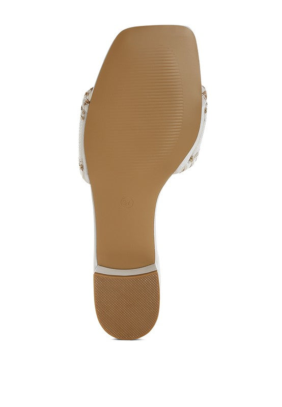 Vacay Babe Lake Como Beaded Slip-On Heels from My Pampered Life Seattle