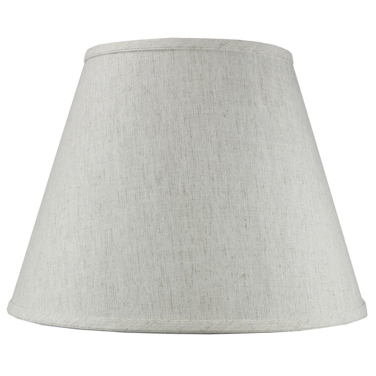 Textured 16"W x 12"H Oatmeal Empire Hardback Lamp Shade from LampsUSA