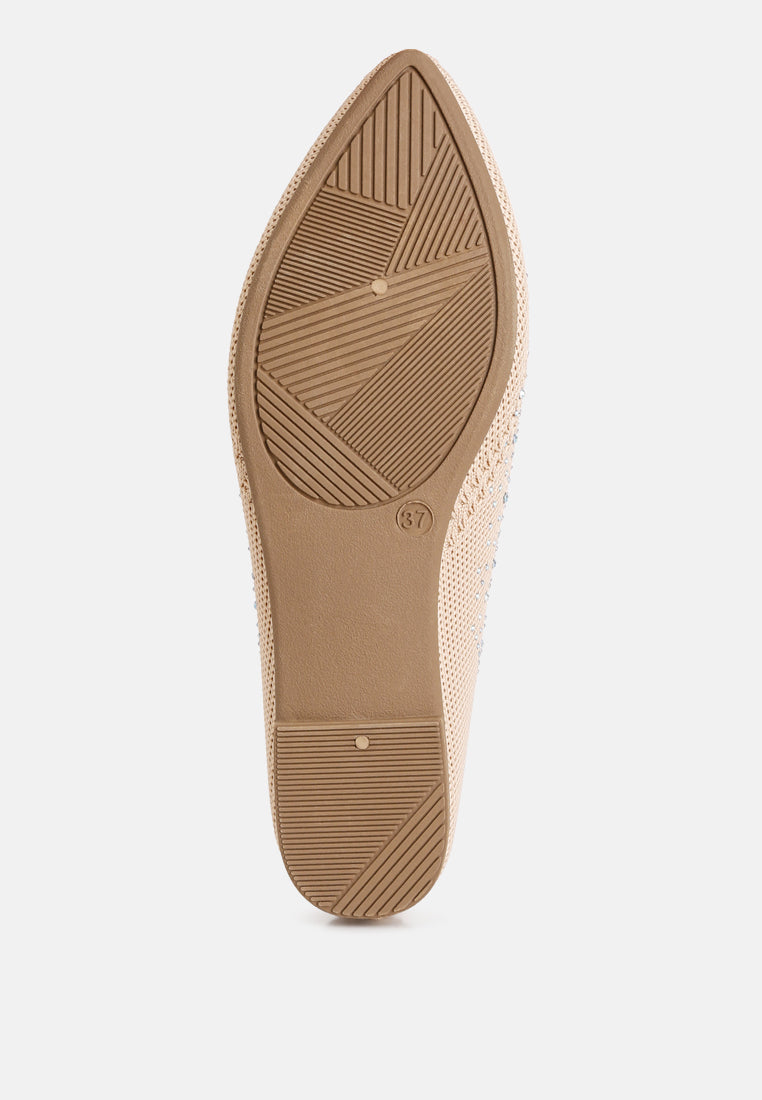 Abedi Rhinestone Embellished Pull Tab Loafers from London Rag International