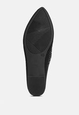 Abedi Rhinestone Embellished Pull Tab Loafers from London Rag International