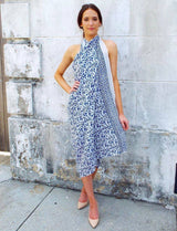 Abstract Blue Sarong from Passion Lilie