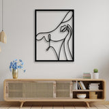Abstract Woman With Hat Metal Decor from VITAHOME DESIGN LLC