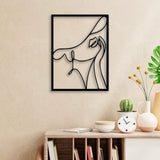 Abstract Woman With Hat Metal Decor from VITAHOME DESIGN LLC