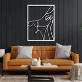 Abstract Woman With Hat Metal Decor from VITAHOME DESIGN LLC