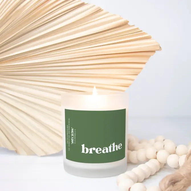 Glass Candle - Breathe (Cactus Flower & Jade) from CB Studio