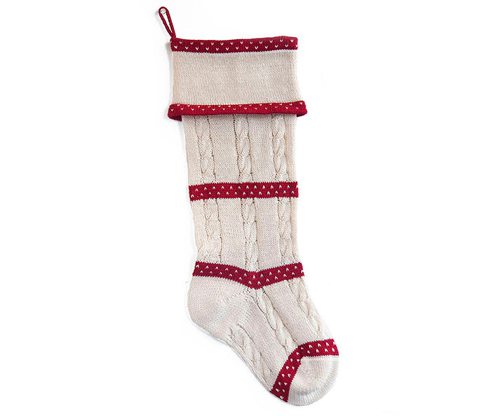 Cable-Knit Stocking from Melange Collection