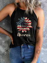 American Flag Sunflower Shirt from MsDressly