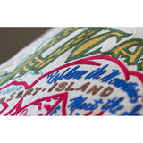 Acadia National Park Hand-Embroidered Pillow from Quirks!
