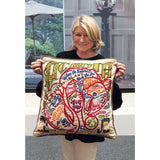 Acadia National Park Hand-Embroidered Pillow from Quirks!