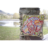 Acadia National Park Hand-Embroidered Pillow from Quirks!