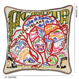 Acadia National Park Hand-Embroidered Pillow from Quirks!