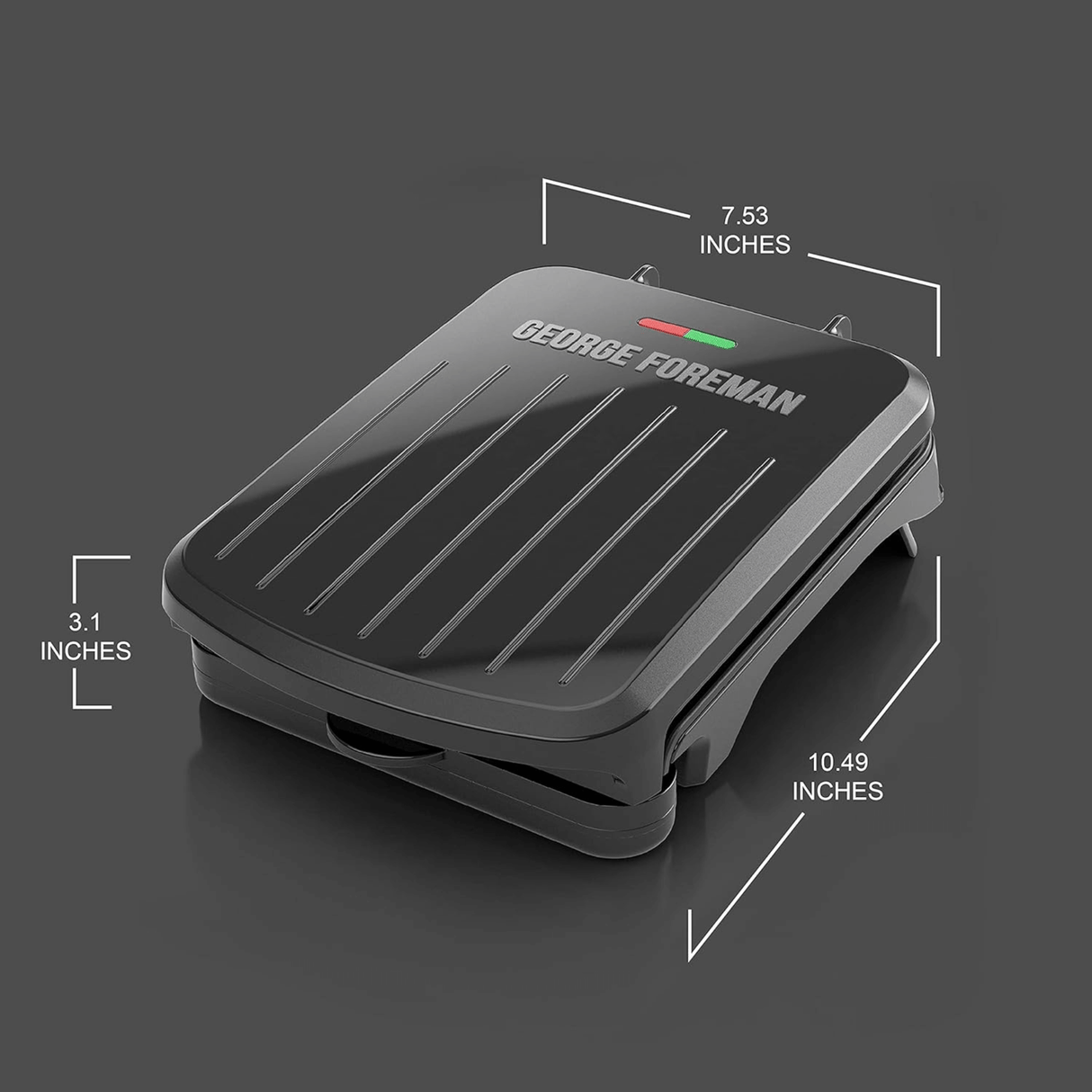 George Foreman 2-Serving Classic Plate Electric Indoor Grill and Panini Press from Jupiter Gear Home